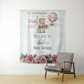 Tenture Petite princesse Ours Bearly Wait Girl Baby shower (En situation)