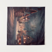 Tenture Petite ville de Noël 3 (Devant (Horizontal))