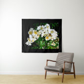 TENTURE PETITES FLEURS BLANCHES (En situation (horizontale))