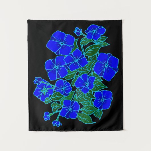 Tenture Petites violettes bleues (Devant)