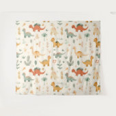 Tenture Petits Dinosaures Beige Neutre Tons (Devant (Horizontal))