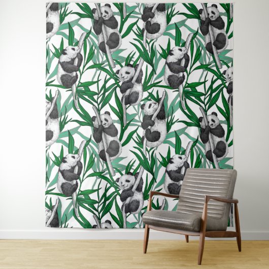 Tenture Petits panda sur (En situation)