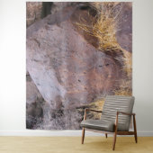 Tenture Petroglyphe en pierre naturelle (En situation)