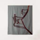 Tenture Petroglyphes Art rupestre africain - Animaux ancie (Devant)