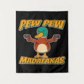 Tenture Pew Pew Duck | Plaid Lancer Motif pour Canard Coue (Devant)