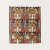 Tenture Pharaoh Kings Brown noir Crochet d'artiste Imprime (Devant)