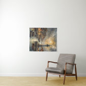 Tenture Phare côtier et village balnéaire Sunset Art (En situation (horizontale))