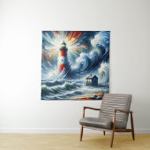 Tenture Phare dans l'enceinte de la tempête : une expressi (En situation)