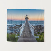 Tenture Phare de point de Marshall au coucher du soleil (Devant (Horizontal))