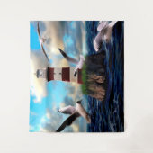 Tenture Phare et oiseaux (Devant)