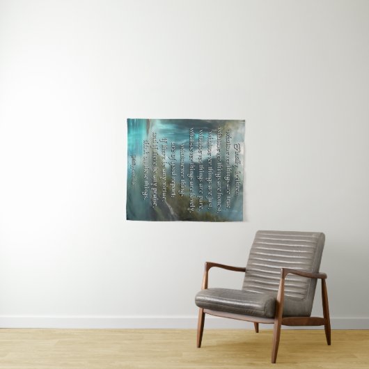 Tenture Phil 4:8 sm Tapestry (En situation (horizontale))
