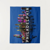 Tenture Philadelphie, Pennsylvanie en graffiti Tapestry (Devant)