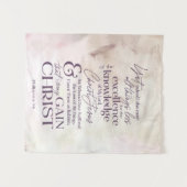 Tenture Philippiens 3:8 "GAIN CHRIST" Mur d'écriture (Devant (Horizontal))