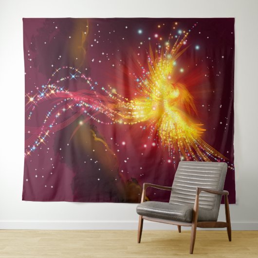 Tenture Phoenix en vol (En situation (horizontale))