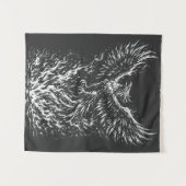 Tenture Phoenix renaissant des flammes par BurnsInHell (Devant (Horizontal))