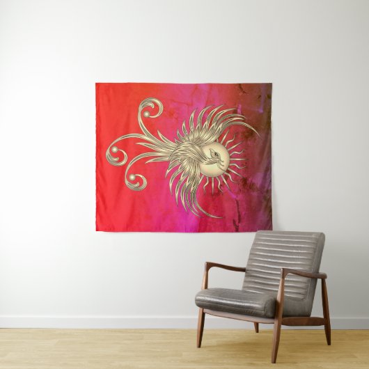 Tenture Phoenix Rising (En situation (horizontale))