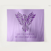 Tenture Phoenix violet, inspiration enrichissante pour le  (Devant (Horizontal))