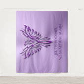 Tenture Phoenix violet, inspiration enrichissante pour le  (Devant)