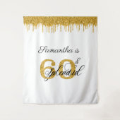 Tenture Photo Arrière-plan Stand 60 Soixante Anniversaire (Devant)