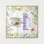 Tenture Photo Bat mitzvah Floral moderne Grande Affiche de (Devant (Horizontal))