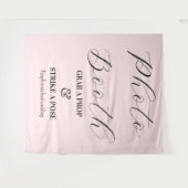Tenture Photo Booth Blush Pink Mariage (Devant (Horizontal))
