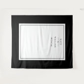 Tenture Photo Booth Mariage noir et blanc (Devant (Horizontal))