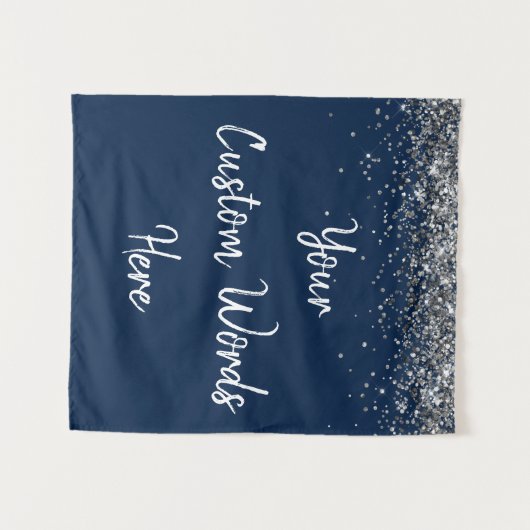 Tenture Photo Booth Prop de la fête d'anniversaire blanc A (Devant (Horizontal))