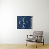 Tenture Photo Booth Prop de la fête d'anniversaire blanc A (En situation (horizontale))