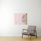 Tenture Photo Booth Prop Mariage Black & Gold Blush person (En situation (horizontale))