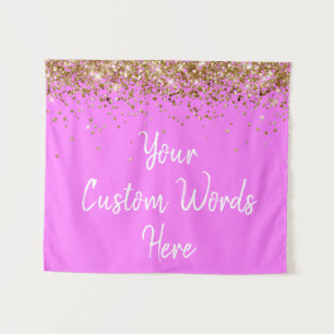 Tenture Photo Booth Prop pour fête d'anniversaire rose et 