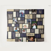 Tenture Photo chic calme côtière du monogramme 10 de bloc (Devant (Horizontal))