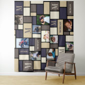 Tenture Photo chic calme côtière du monogramme 10 de bloc (En situation)