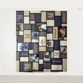 Tenture Photo chic calme côtière du monogramme 10 de bloc (Devant)