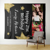 Tenture Photo Collage 21e anniversaire de fête Contexte (En situation (horizontale))