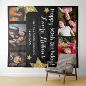 Tenture Photo Collage 30th Birthday Party Contexte (En situation (horizontale))