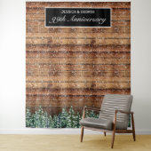 Tenture Photo d'anniversaire de pays de bois et de forêt e (En situation)