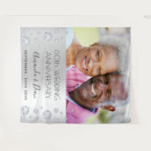 Tenture photo de 60e anniversaire de mariage de diamant ar (Devant (Horizontal))