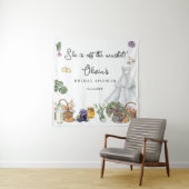 Tenture Photo de Baby Shower de la mariée hors du marché d (En situation)