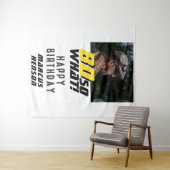 Tenture Photo de citation drôle 80 et alors 80e anniversai (En situation (horizontale))