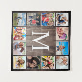 Tenture Photo de Custom Collage Rustic Farmhouse Family (Devant (Horizontal))