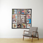 Tenture Photo de Custom Collage Rustic Farmhouse Love Fami (En situation (horizontale))