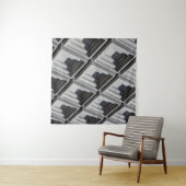 Tenture Photo de l'immeuble gris (En situation (horizontale))