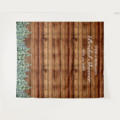 Tenture Photo de mariage champêtre enneigé (Devant (Horizontal))