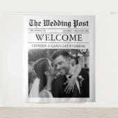 Tenture Photo de mariage de journal éditorial de magazine (Devant)