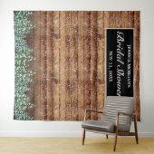 Tenture Photo de mariage en bois enneigé et forêt (En situation (horizontale))