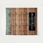 Tenture Photo de mariage en bois enneigé et forêt (Devant (Horizontal))