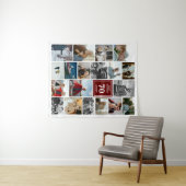 Tenture Photo de Maroon Collage Joyeux Anniversaire Nom et (En situation (horizontale))