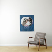 Tenture Photo de portrait de mariage juste mariés Annivers (En situation)