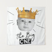 Tenture Photo de première année noir blanc moderne (Devant)