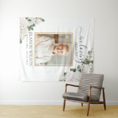 Tenture Photo de roses blanches florales en souvenir affec (En situation (horizontale))